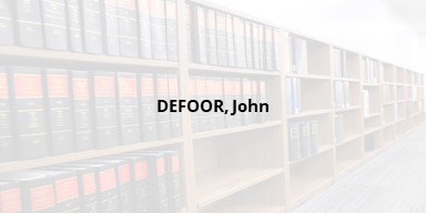 DeFOOR, John, II
